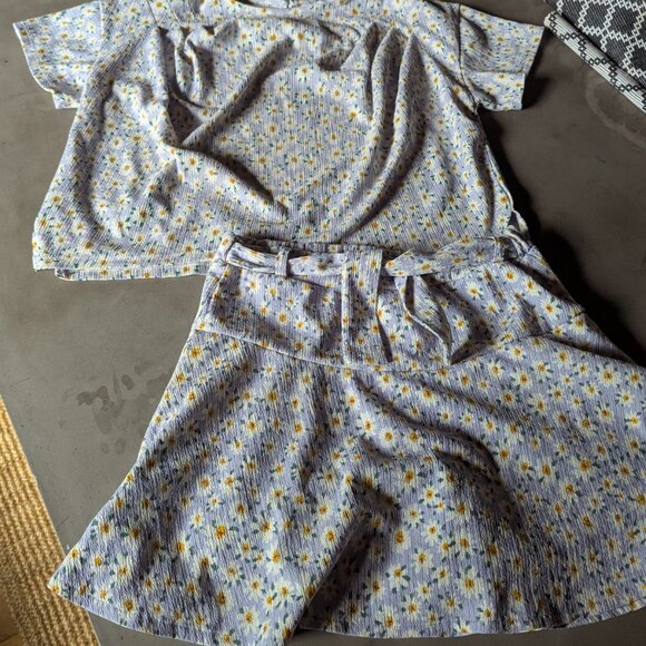 Zara Kids | TEXTURED FLORAL SKORT | 13-14 years - Picture 15 of 15